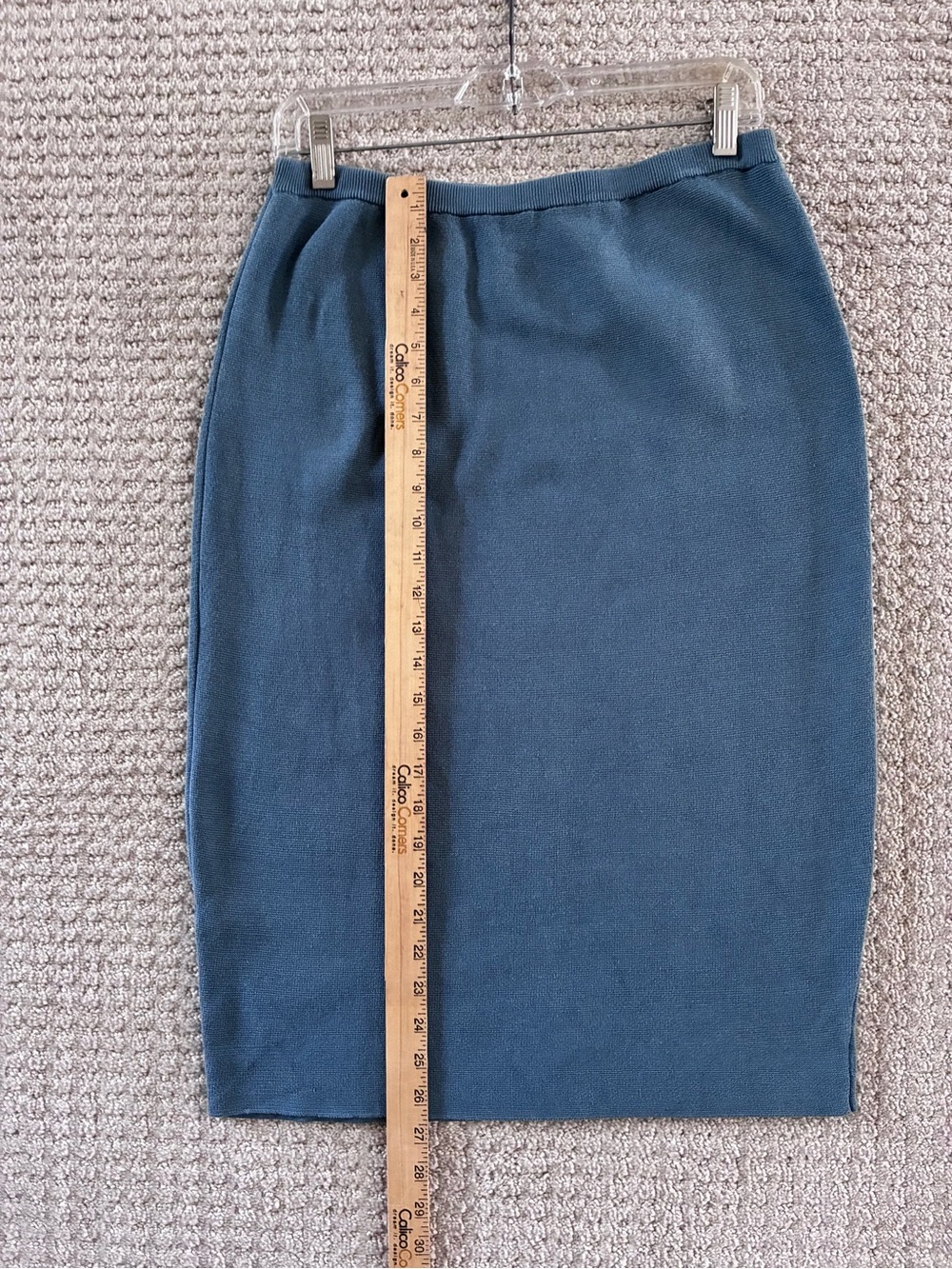 Eileen Fisher Slate Blue Top and Skirt Set - Picture 2 of 4